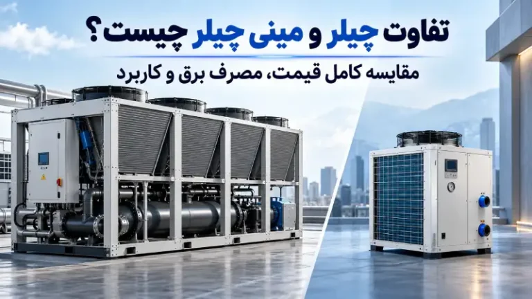 تفاوت چیلر و مینی چیلر چیست؟ مقایسه کامل قیمت، مصرف برق و کاربرد
