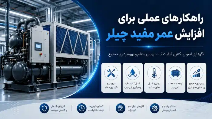 راهکارهای عملی برای افزایش عمر مفید چیلر