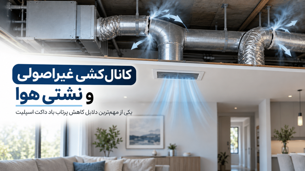 کانال‌کشی غیراصولی و نشتی هوا