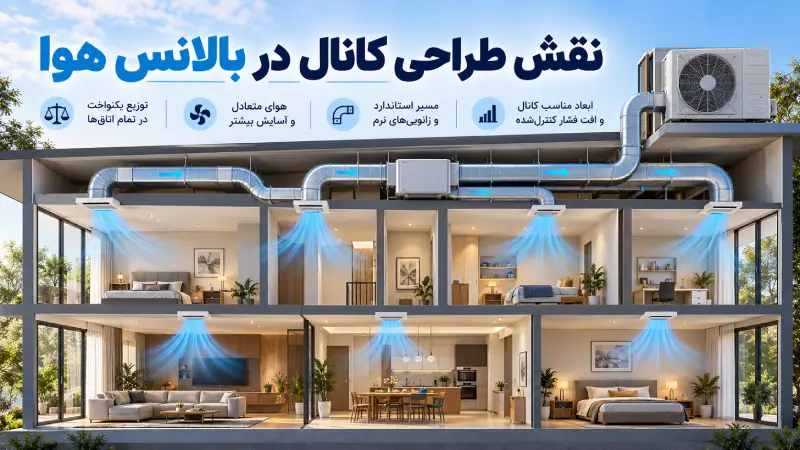 نقش طراحی کانال در بالانس هوا