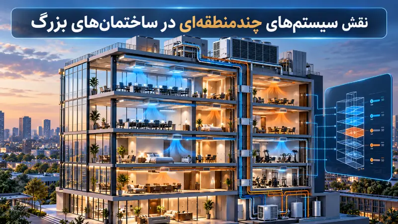 نقش سیستم‌های چندمنطقه‌ای در ساختمان‌های بزرگ